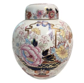 Brocade Pattern Mason Ginger Jar circa 1920 item