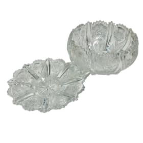 Texas Thistle vintage, footed bowl and footed dish item