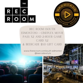 Rec Room + Cineplex Package & Beercade $50 GC item