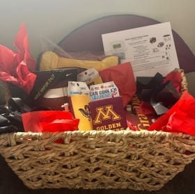 Tailgate Basket including 4 Gopher football tickets item