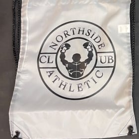 #12 Draw String Bag White (1) item