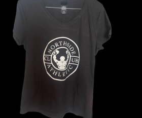 #16 V Neck T-Shirt Black (1) item