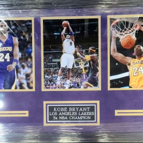 Lakers Kobe Bryant 3-Photo Display Piece item