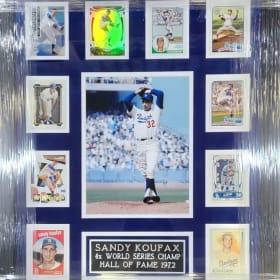 Dodgers Sandy Koufax 10-Card Custom-Framed Display Piece item