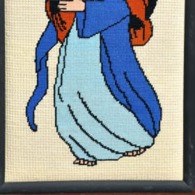 Needlepoint of Moses Holding Tablets item