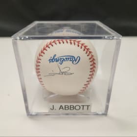 Angels Jim Abbott Signed Baseball item