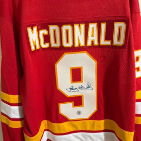 Lanny MacDonald Calgary Flames Signed Jersey item