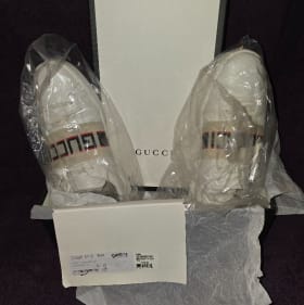 Men's Gucci Ace Sneakers with Trimmed Webbing item