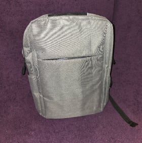 Grey lightweight backpack item