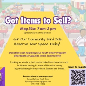 Reserve a spot for the Yard Sale item