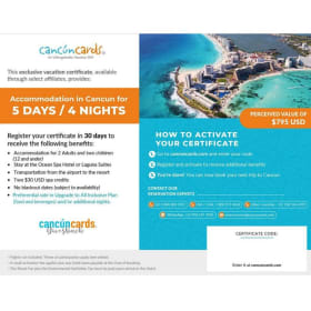 Cancun, Mexico - 5 Days/4 Nights (Opportunity 1) item