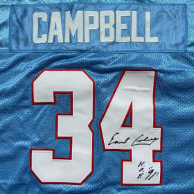 Autographed Earl Campbell Jersey item