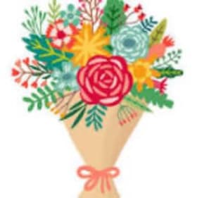 Candy lei & Small Flag & Flower bouquet item