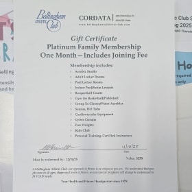 1-Month Family Membership item