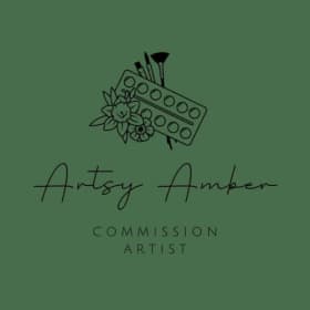 Custom 16 x 20 Pet Portrait by Artsy Amber Design item