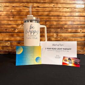 One Year Redlight Therapy and 40oz "Be Happy" Tumbler item