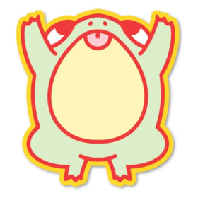 CHUNKY - Jumping Frog Sticker item