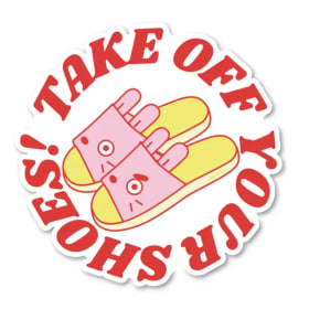 CHUNKY - Take Off Your Shoes Sticker item