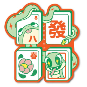 CHUNKY - Snake Mahjong Sticker (Large) item