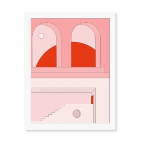 CHUNKY - Pink Architecture Print (8"x10") item