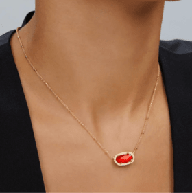 "Elisa Gold Necklace In Red Illusion" by Kendra Scott item
