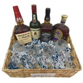 Whiskey Themed Basket Donated By Boys Lacrosse item