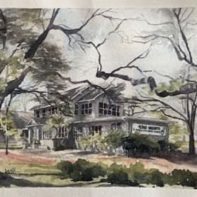 The Acorn by Bess Swantner - original print (set of 5 cards) item