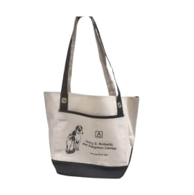 Canvas Tote Bag- Black and Beige item