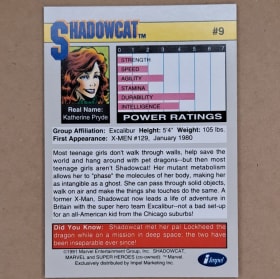1991 Marvel Universe SHADOWCAT #9 item