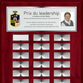 Achat d’une plaque honorifique comptant 24 plaquettes de nom item