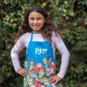 Childs PJ Library Apron and 2 My 1st Chanukkah Bibs item