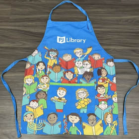 Childs PJ Library Apron and 2 My 1st Chanukkah Bibs item