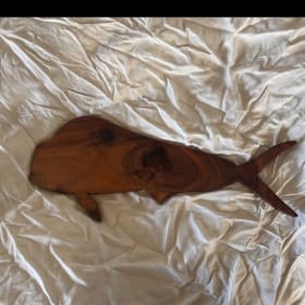 Locally made Monkeypod wood art item