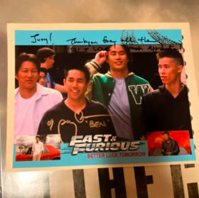 PARRY SHEN PHOTO SIGNED STAR BETTER LUCK TOMORROW & HATCHET item