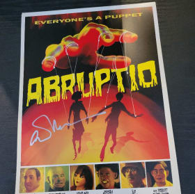 ABRUPTIO Poster Signed by Director Evan Marlowe & Blu-Ray item