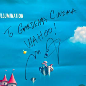 SUPER MARIO BROS MOVIE POSTER SIGNED MICHAEL JELENIC 27x40 item