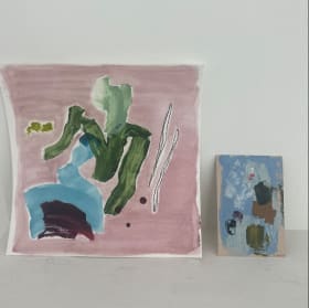 Sheyda Mehara Paper Artwork - Smaller Blue Piece item