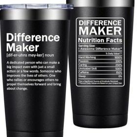 Inspirational hot/cold insulated cup item