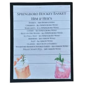 His & Hers Theme Basket Donated By Hockey item