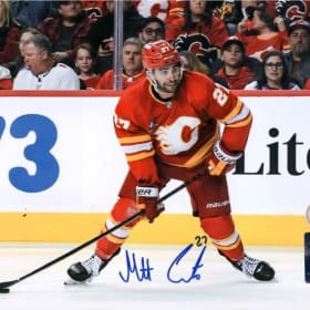 Matt Coronado Flames Autographed & Framed Photo item