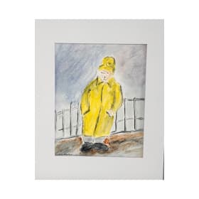 #127 "Boy inn the Rain" by Al Pirozzoli item