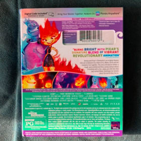 ELEMENTAL (2023) BLU RAY NEW DISNEY ANIMATED FILM item