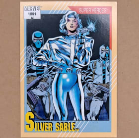 1991 Marvel Universe SILVER SABLE #21 item