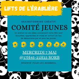 LIFTS ÉRAB: comité jeunes - 7 mai @17h45-21h15 item