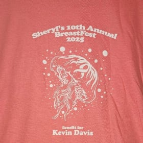 Solid Coral Silk T-Shirt item