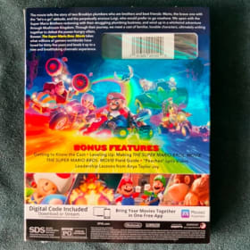 SUPER MARIO BROS. MOVIE BLU RAY item
