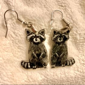 Raccoon Earrings item
