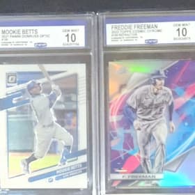 3 Dodgers Graded 10 Cards: Betts, Freeman, and Rookie Ohtani item