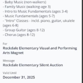 One Month of Group Music Classes at Bloom item