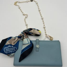 #120 Vintage Chanel French Continental CC Flap Wallet item